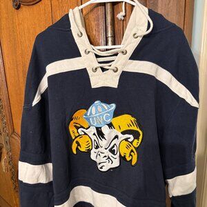 NCAA North Carolina Tar Heels old time style midweight cotton hoodie men Large